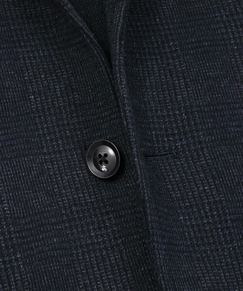 BROOKS BROTHERS(ブルックスブラザーズ)の「コットンブレンド グレンチェック 段返り3釦 ニットジャケット Traditional(テーラードジャケット・メンズ・グレー・SMALL/MEDIUM/LARGE)」の7枚目の写真