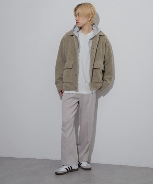 SENSE OF PLACE by URBAN RESEARCH（センスオブプレイスバイアーバンリサーチ）の「プードルボアブルゾン（ブルゾン・メンズ・チャコールグレー/ミント/ブラウン・MEDIUM/LARGE）」の16枚目の写真