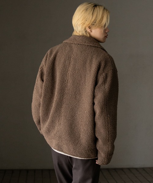 SENSE OF PLACE by URBAN RESEARCH（センスオブプレイスバイアーバンリサーチ）の「プードルボアブルゾン（ブルゾン・メンズ・チャコールグレー/ミント/ブラウン・MEDIUM/LARGE）」の21枚目の写真