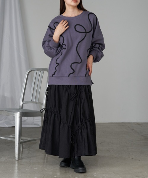 RAY CASSIN（レイカズン）の「【ゆったりとした着心地】ラインテープスウェット（スウェット・レディース・ホワイト系その他2/グレー系その他2/グレー系その他3・FREE）」の20枚目の写真