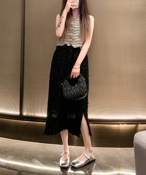 Lace Ladies（レースレディース）の「レザー調 スクエアトゥ ストラップ フラット パンプス（パンプス・レディース・ブラウン/ブラック/シルバー・22.5cm/23.5cm/24cm/24.5cm/25cm/23cm）」の8枚目の写真