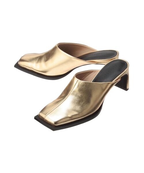 ELENDEEK(エレンディーク)の「スクエアスライダーシューズ(サンダル・レディース・ブラック/その他1/シルバー/ゴールド・37/38)」の15枚目の写真