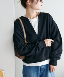 【WEB限定】深Vショート丈スウェット