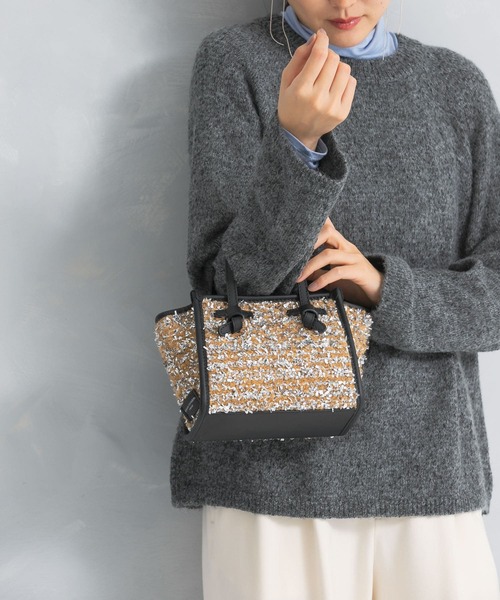 GIANNI CHIARINI（ジャンニ キアリーニ）の「GIANNI CHIARINI　MISS MARCELLA（ハンドバッグ・レディース・キャメル/ブラック・-）」の5枚目の写真