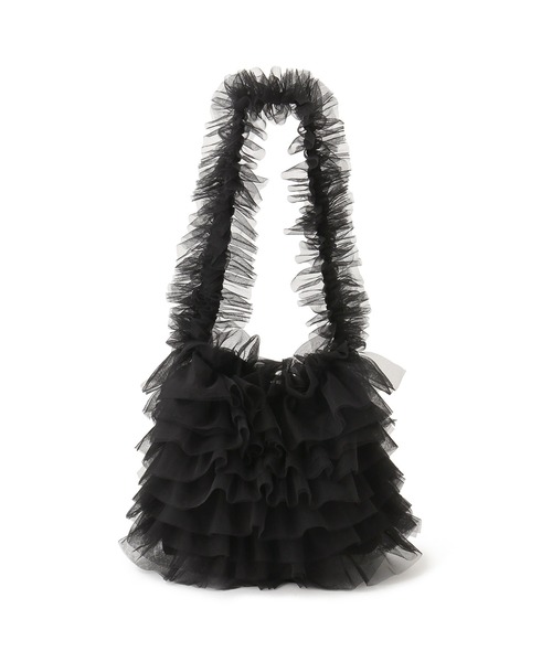 ROPE' PICNIC（ロペピクニック）の「シアーフリルワンハンドルバッグ（ショルダーバッグ・レディース・ベージュ系その他2/ブラック・FREE）」の14枚目の写真