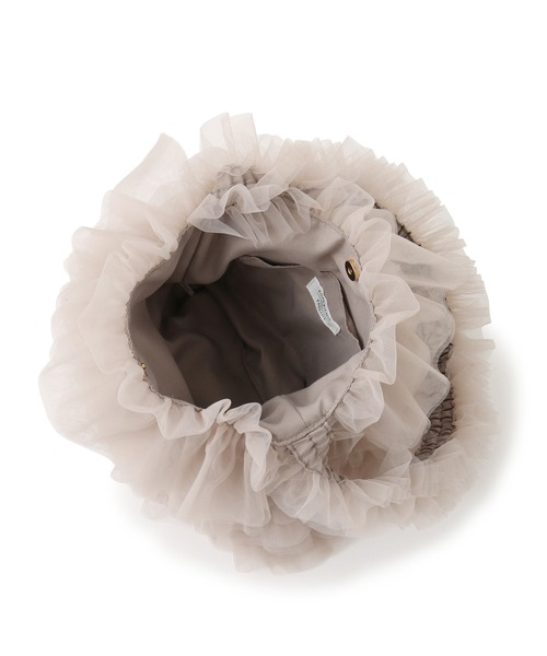 ROPE' PICNIC（ロペピクニック）の「シアーフリルワンハンドルバッグ（ショルダーバッグ・レディース・ベージュ系その他2/ブラック・FREE）」の5枚目の写真