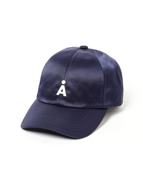 ALAND（エーランド）の「【UNISEX】ALAND／AロゴサテンCAP（キャップ・レディース・ネイビー/ブラック/ピンク・FREE）」の4枚目の写真