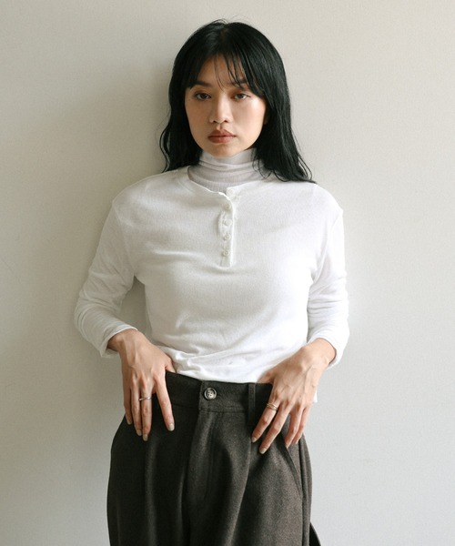 ヘンリーネックシアーロンT（Tシャツ/カットソー）｜select MOCA