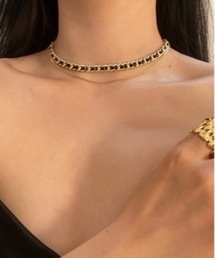 Burner（バーナー）の「【OKUOKU　0909】マンテル　レザー　ダブルチョーカー　ネックレス oku-choker-639101183133-10　Yy（ネックレス・メンズ）」