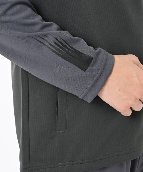 NEW BALANCE（ニューバランス）の「Black Out ジャガードトラックニットジャケット（ジャージ・メンズ・ベージュ/ブラック/チャコールグレー・SMALL/LARGE/MEDIUM）」の15枚目の写真