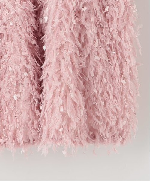 LOVETOXIC（ラブトキシック）の「フェザービスチェインナーセット（アンサンブル・キッズ・ベージュ/オフホワイト/ピンク・L:160cm/S:140cm/M:150cm）」の10枚目の写真