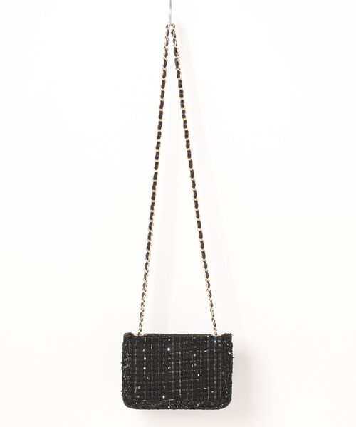 styiro（スタイロ）の「ツイードショルダーバッグ（ショルダーバッグ・レディース・ピンク/ホワイト/ブラック/アイボリー・FREE）」の9枚目の写真