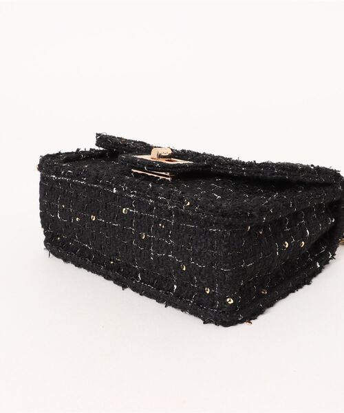 styiro（スタイロ）の「ツイードショルダーバッグ（ショルダーバッグ・レディース・ピンク/ホワイト/ブラック/アイボリー・FREE）」の8枚目の写真