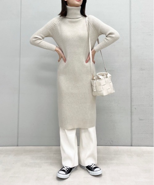 タートルネックリブニットワンピース（ワンピース）｜En serio TOKYO（エンソリオトーキョー）