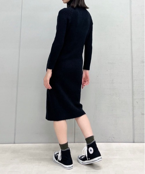 タートルネックリブニットワンピース（ワンピース）｜En serio TOKYO（エンソリオトーキョー）