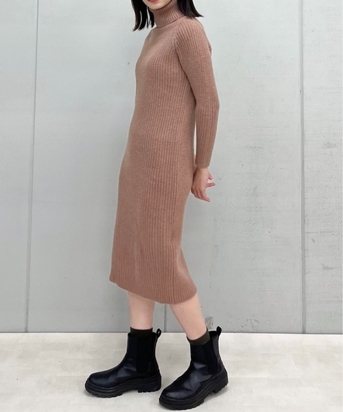 タートルネックリブニットワンピース（ワンピース）｜En serio TOKYO（エンソリオトーキョー）
