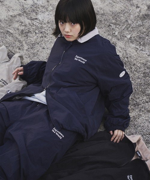 STAND NECK NYLON FLEECE BLOUSON/スタンドネックナイロン