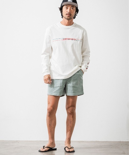 OFFSHORE(オフショア)の「RAINBOW L/S TEE(Tシャツ/カットソー・メンズ・ブラック/ホワイト・L/M/S/XL)」の3枚目の写真
