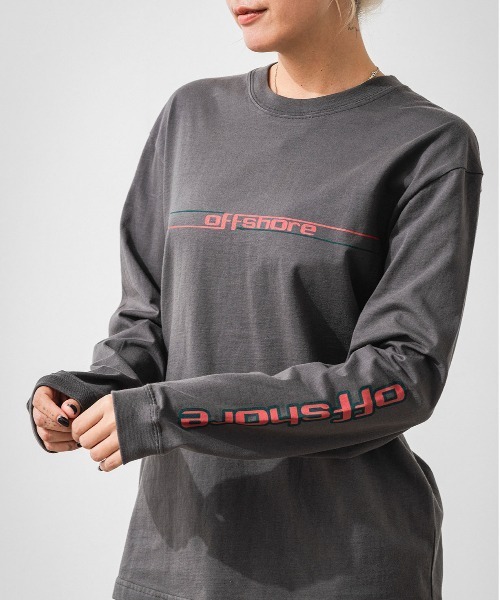 OFFSHORE(オフショア)の「RAINBOW L/S TEE(Tシャツ/カットソー・メンズ・ブラック/ホワイト・L/M/S/XL)」の10枚目の写真