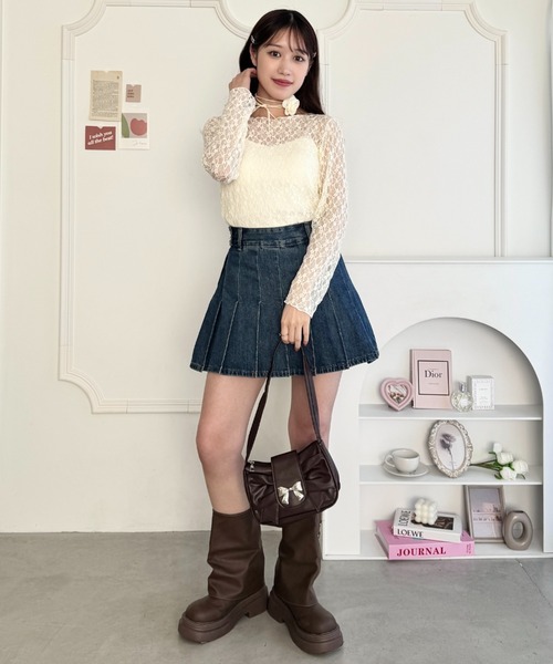 Loueme(ルエム)の「リボンモチーフホーボーバッグ(ショルダーバッグ・レディース・ブラック/ブラウン/シルバー/アイボリー・FREE)」の18枚目の写真