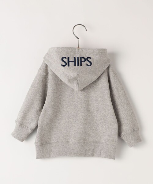 SHIPS（シップス）の「SHIPS KIDS:80～90cm / ロゴ フード ジップ パーカ（パーカー・キッズ・ライトブルー/ライトグレー/サックスブルー/ネイビー/ヘザーグレー・80/90）」の14枚目の写真