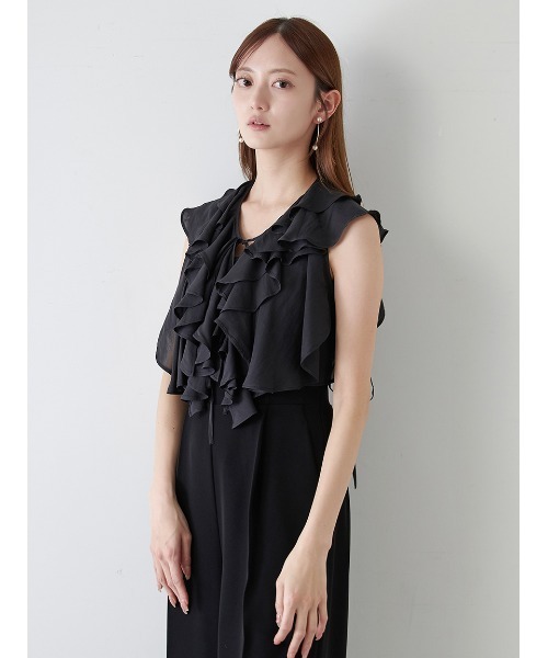 SNIDEL（スナイデル）の「ラッフルボレロコンビネゾン（つなぎ