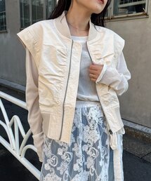 CIAOPANIC TYPY | シャーリングクロップドMA-1ベスト(ベスト)