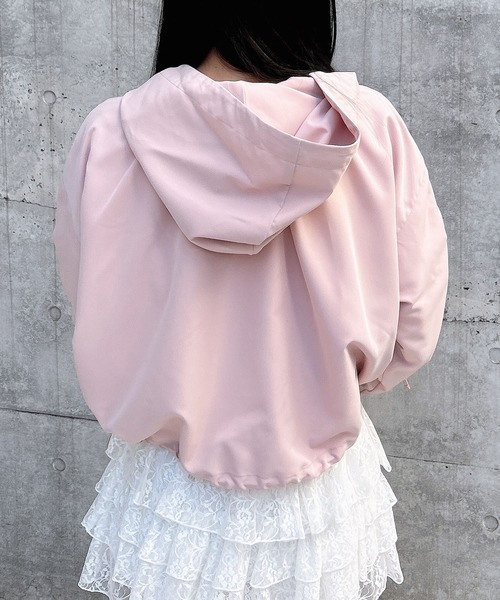 INGNI（イング）の「袖リボン付マウンテンパーカー（マウンテンパーカー・レディース・ライトグレー/ピンク/アイボリー/ブラック・M）」の16枚目の写真