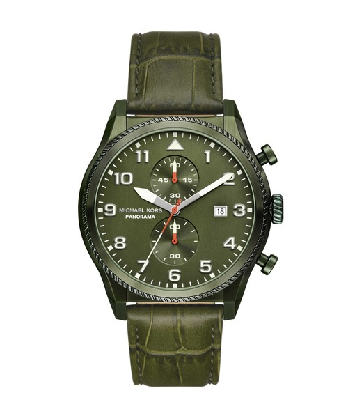 MICHAEL KORS(マイケルコース)の「マイケル・コース 腕時計 メンズ アナログ レザー MK9199(アナログ腕時計・メンズ・グリーン・FREE)」の1枚目の写真