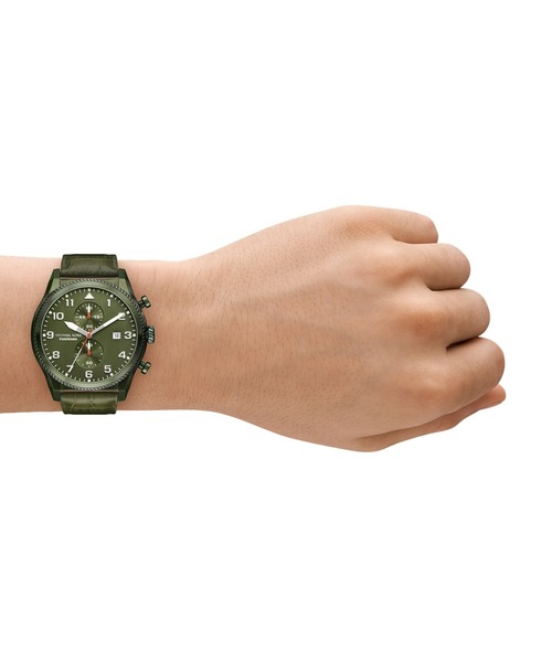 MICHAEL KORS(マイケルコース)の「マイケル・コース 腕時計 メンズ アナログ レザー MK9199(アナログ腕時計・メンズ・グリーン・FREE)」の4枚目の写真
