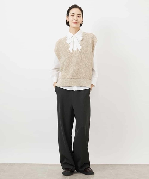 MICHEL KLEIN（ミッシェル・クラン）の「ボウタイ付きブラウス（シャツ/ブラウス・レディース・アイボリー・38）」の11枚目の写真