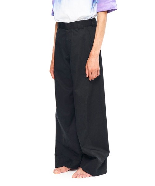 YUKI HASHIMOTO(ユウキハシモト)の「YUKI HASHIMOTO TWISTED WORK PANTS (DENIM) (PT-01-0002)(その他パンツ・メンズ・ブラック/グレー・44/46)」の3枚目の写真