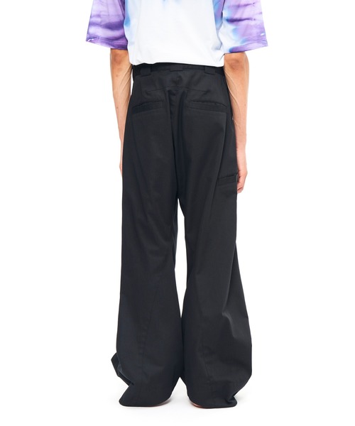 YUKI HASHIMOTO(ユウキハシモト)の「YUKI HASHIMOTO TWISTED WORK PANTS (DENIM) (PT-01-0002)(その他パンツ・メンズ・ブラック/グレー・44/46)」の4枚目の写真