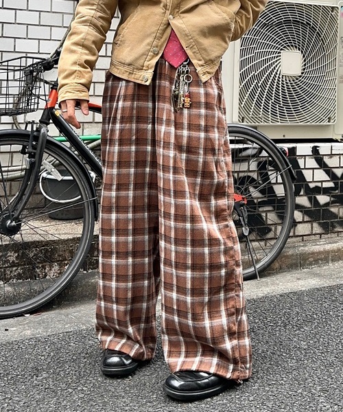 MandO(エムオー)(エムオー)の「【MandO】チェック柄バギーイージーパンツ(その他パンツ・メンズ・ブラック/カーキブラウン・MEDIUM/LARGE)」の18枚目の写真