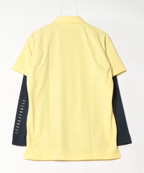 le coq sportif（ルコックスポルティフ）の「ルコックスポルティフ  インナーセット2WAYシャツ（ポロシャツ・メンズ・ホワイト/ネイビー/イエロー・LL/3L/M/L）」の4枚目の写真