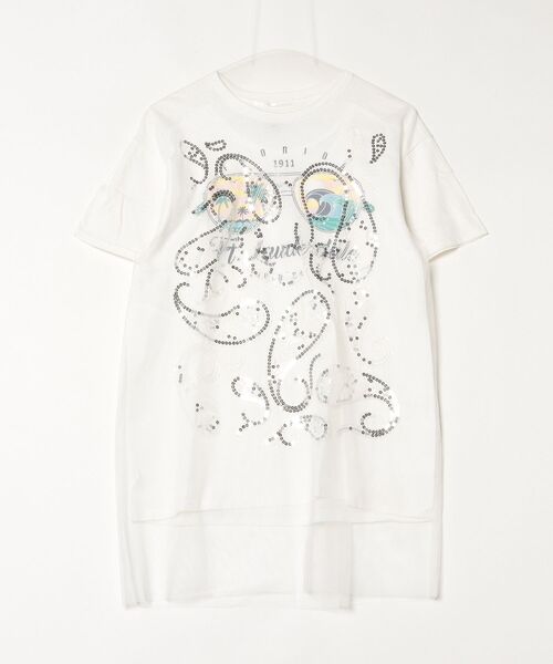 ROSE BUD（ローズバッド）の「ＢＲＩＧＨＴ　ＳＷＥＡＴ　別注カラー（スウェット・レディース・その他/ホワイト・ONE SIZE）」の4枚目の写真