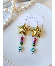 【MUURABBTI】スターバルーンパーティーピアス(MA)