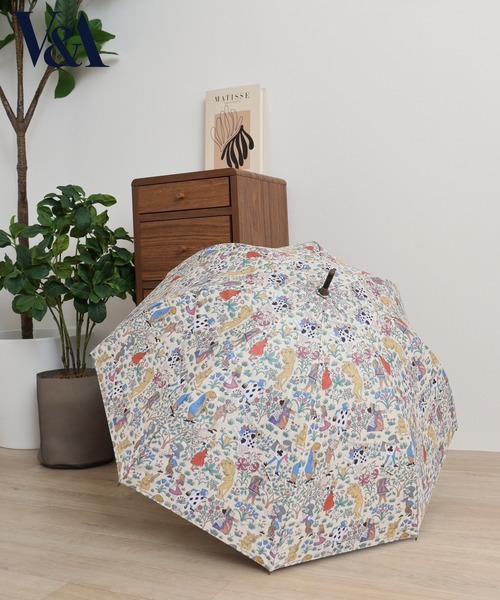 【未使用品】ランバンコレクション 花柄レース 晴雨兼用 ショート傘 ベージュ 未使用品】ランバンオンブルー 花柄レース 晴雨兼用 折り畳み傘