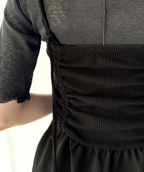 セール】気になるライン、フワッと隠してオトナ可愛さ大爆発！前後2way