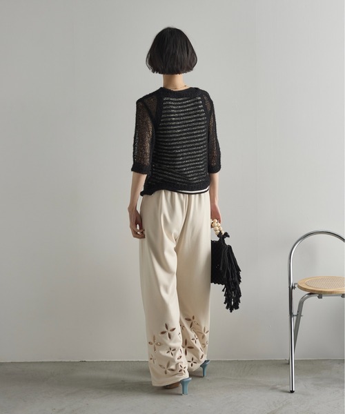 L'appartement Hello，Bonjour サマーニット　薄手　38 L´appartement Hello，Bonjour サマーニット 薄手 38