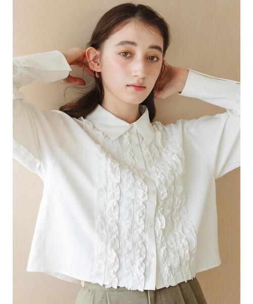 エポカ EPOKA ビージュ リブ トップス ヒラヒラ 正規品