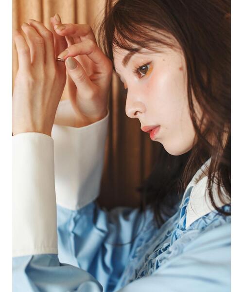 so4u(ソーフォーユー)の「フリルシャツ(シャツ/ブラウス・レディース・ホワイト/サックスブルー・F)」の21枚目の写真