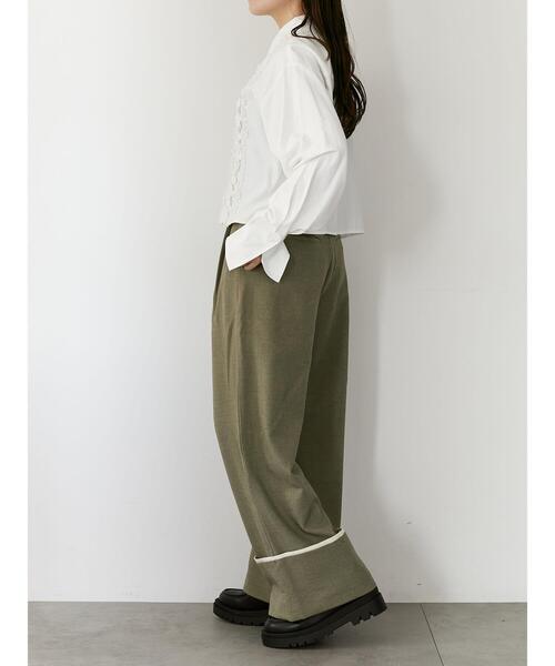 so4u(ソーフォーユー)の「フリルシャツ(シャツ/ブラウス・レディース・ホワイト/サックスブルー・F)」の14枚目の写真