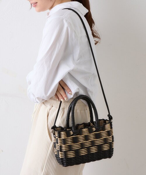 BIRTHDAY BAR（バースデイバー）の「Casselini パターンマルシェショルダー（トートバッグ・レディース・レッド/ベージュ/ブラック/グリーン・0）」の2枚目の写真