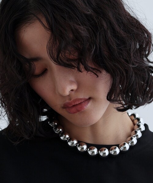 GALLEST(ギャレスト)の「メタルボールネックレス(ネックレス・レディース・シルバー・00)」の5枚目の写真