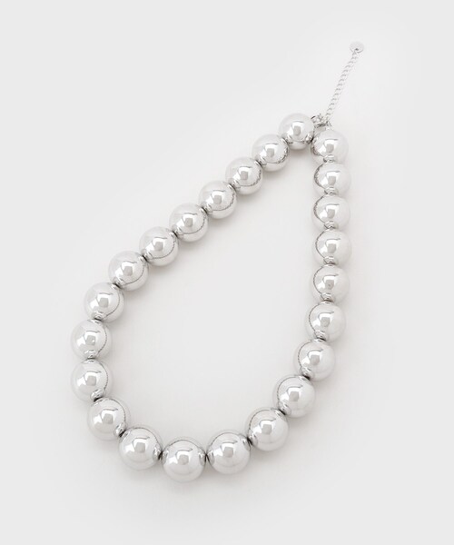 GALLEST(ギャレスト)の「メタルボールネックレス(ネックレス・レディース・シルバー・00)」の2枚目の写真