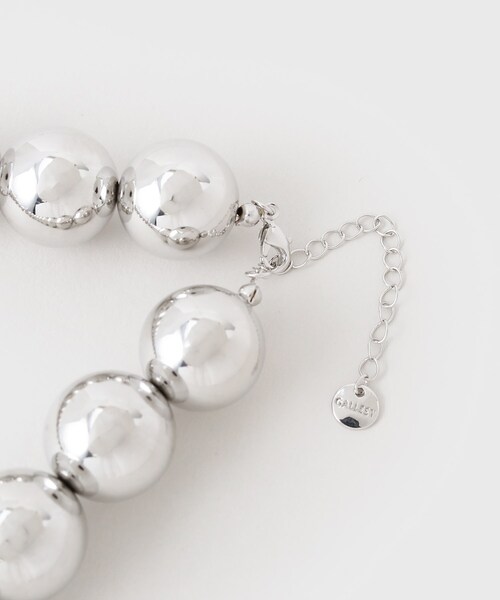 GALLEST(ギャレスト)の「メタルボールネックレス(ネックレス・レディース・シルバー・00)」の4枚目の写真