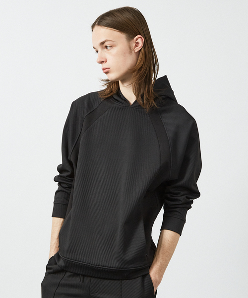 ABAHOUSE（アバハウス）の「【セットアップ対応】カルゼダンボール　プルオーバーパーカー（パーカー・メンズ・ライトグレー/カーキ/ブラック・46/44/48）」の2枚目の写真