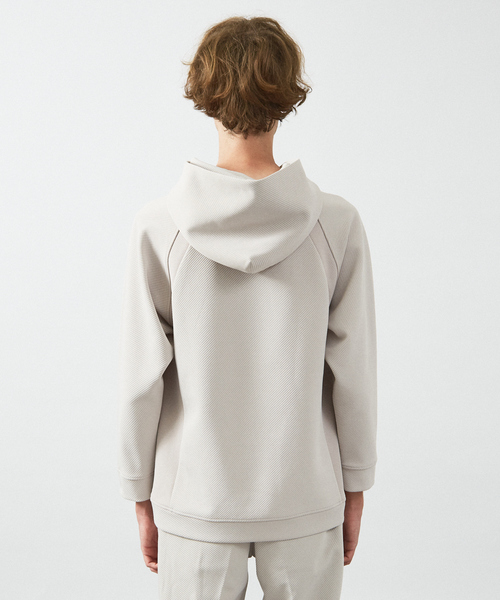 ABAHOUSE（アバハウス）の「【セットアップ対応】カルゼダンボール　プルオーバーパーカー（パーカー・メンズ・ライトグレー/カーキ/ブラック・46/44/48）」の7枚目の写真