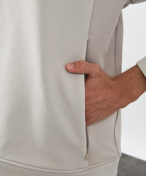 ABAHOUSE（アバハウス）の「【セットアップ対応】カルゼダンボール　プルオーバーパーカー（パーカー・メンズ・ライトグレー/カーキ/ブラック・46/44/48）」の11枚目の写真